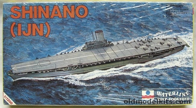 ESCI 1/1200 IJN Shinano Aircraft Carrier, 410 plastic model kit